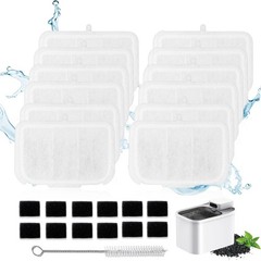 12 PCS Upgraded Pet Cat Kit Water Fountain Filters Unit Rect Fit For MAX 105 …