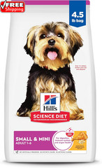 Hill’S Science Diet Adult 1-6 Small & Mini Dry Dog Food, Chicken & Brown Rice, 4
