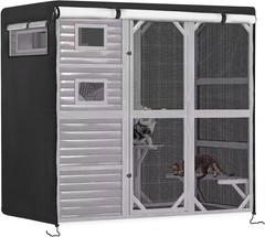 Outdoor Cat Enclosure Waterproof Catio Cover 420D Outdoor Cats Enclosure Covers