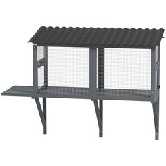 PawHut Gray Catio Outdoor Cat Enclosure Window Box Playpen Pen 41″L