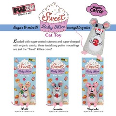 FUZZU Sweet Baby Mice Cat Toy | Catnip | Interactive |…