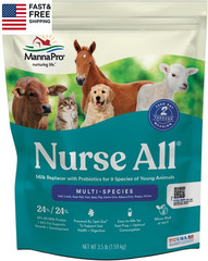 Nurse All Multi-Species Milk Replacer, Great for Calves, Lambs, Goat Kids, Foals