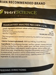 Vetriscience Probiotic Daily Cat, 60 Bite Sized Soft Chew – 02/26