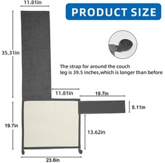 Cat Scratch Sofa Protector Natural Sisal Anti-Scratch Mat for Couch Chair Guard