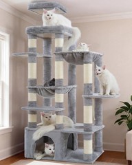 Cat Tree, 71-Inch Tall Cat Tower for Large Maine Coon Cats with Extra-Large B…