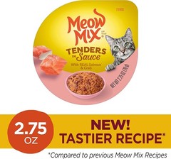 All Life Stages Wet Cat Food – Salmon & Crab Tenders in 2.75oz Cups, 12 Pack