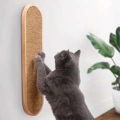 Vertical Cat Scratcher Wall Mounted, Sisal Scratching Post