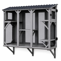 70″ Cat Catio Outdoor Enclosure Outside Patio Large Catio House UVResistant Roof