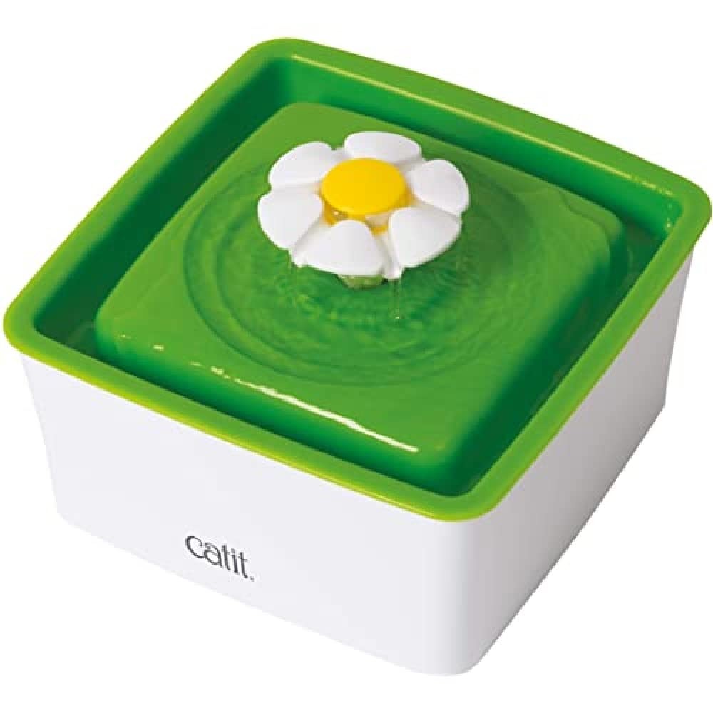Catit Flower Fountain 1.5L Ergonomic Design Triple Action Filter Cat Water Di…